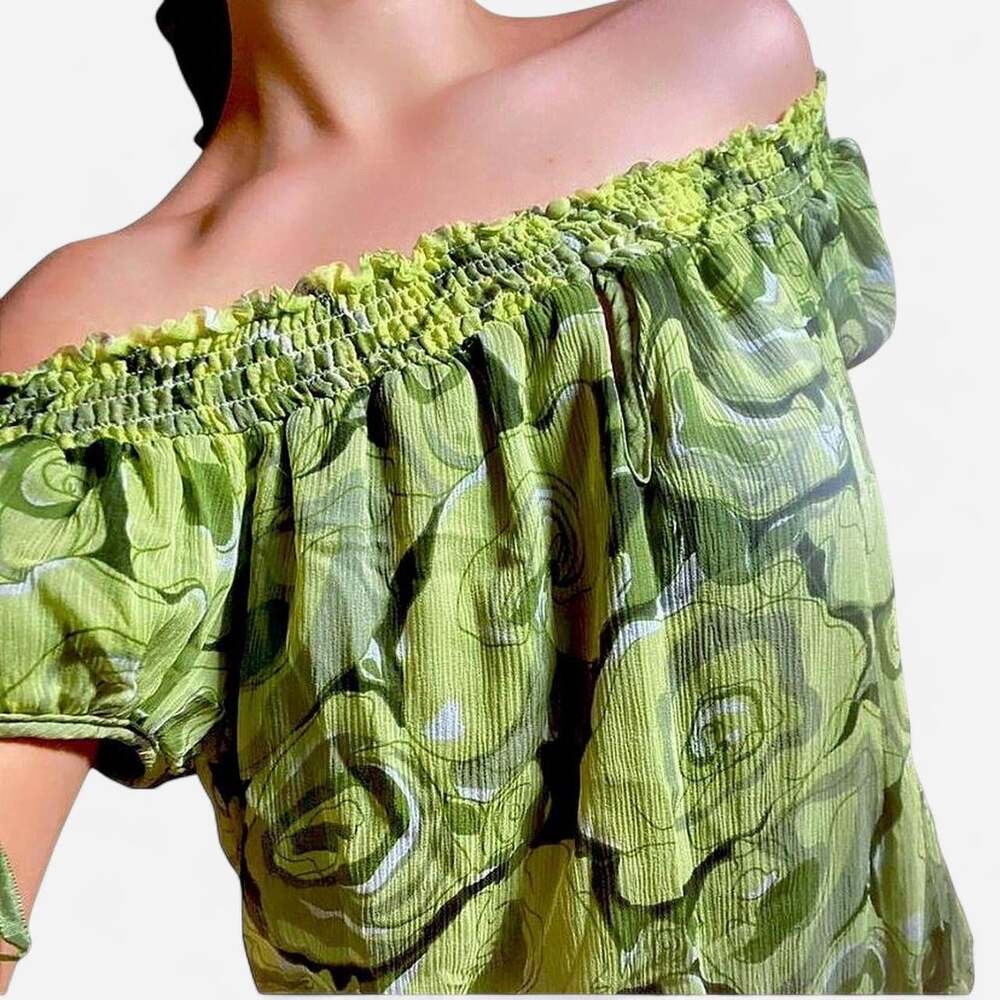 INC International Concepts Women's Green Blouse